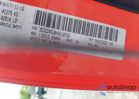 2017 Dodge Charger R/T 392 from USA, damaged, VIN 2C3CDXGJ8HH513713